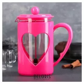 Френч-пресс «Комплимент», 800 мл, цвет малиновый