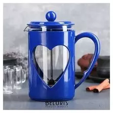 Френч-пресс «Комплимент», 800 мл, цвет синий