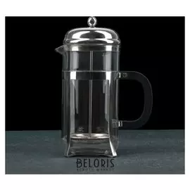 Френч-пресс на ножках «Металлик», 1 л, 14×10×20 см