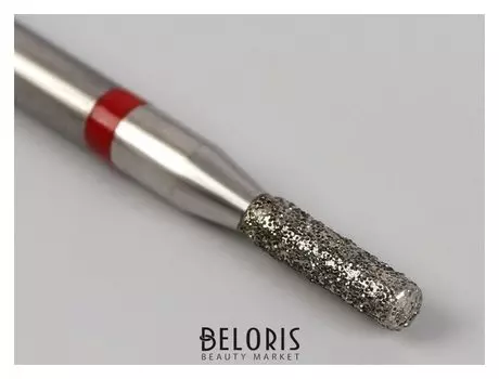 Фреза алмазная для маникюра «Цилиндр», мелкая зернистость, 1,2 × 6 мм