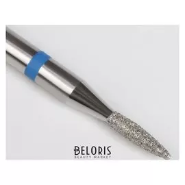 Фреза алмазная для маникюра «Пламя», средняя зернистость, 1,4 × 6 мм