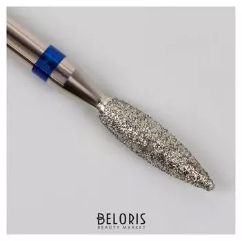 Фреза алмазная для маникюра «Пламя», средняя зернистость, 2,7 × 8 мм