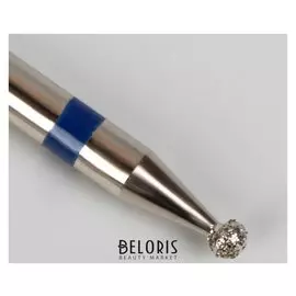 Фреза алмазная для маникюра «Шар», средняя зернистость, 1,6 мм