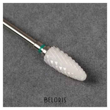 Фреза керамическая для маникюра «Кукуруза», крупная нарезка, 6 × 15 мм