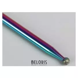 Фреза радужная для маникюра «Шар», средняя зернистость, 2 мм