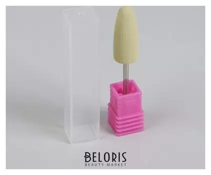 Фреза силиконовая для полировки, мягкая, 10 × 24 мм, цвет жёлтый