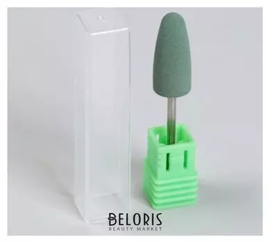 Фреза силиконовая для полировки, средняя, 10 × 24 мм, цвет зелёный