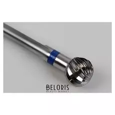 Фреза твердосплавная для маникюра «Шар», одинарная, средняя нарезка, 4 мм