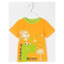 Футболка, цвет оранжевый, рост 86 см