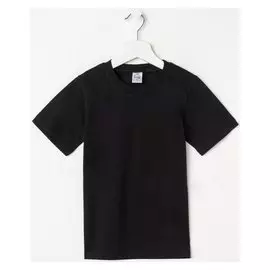 Футболка детская, цвет чёрный, рост 110 см (5 лет)