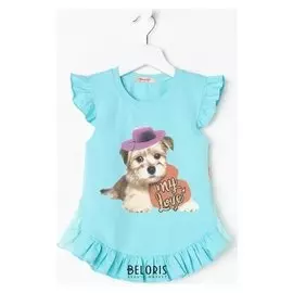 Футболка детская, цвет ментол, рост 110 см (5 лет)