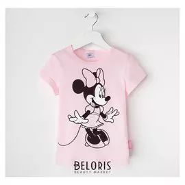 Футболка детская Disney "Минни", рост 98-104 (30), розовый