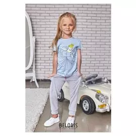 Футболка детская Disney "Золушка", рост 110-116 (32), голубой