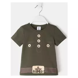 Футболка детская Kaftan "Солдат", зелёный, рост 98-104 (30)