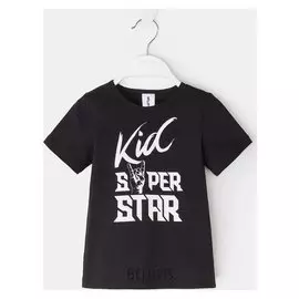 Футболка детская Kaftan "Star Family", чёрный, рост 110-116 (32)