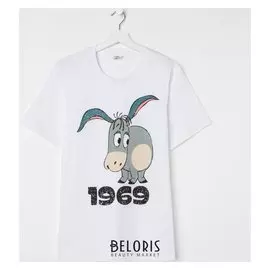 Футболка детская «Ослик Иа» цвет белый, рост 164 см (М)