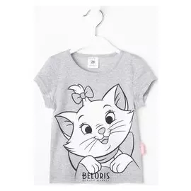 Футболка Disney "Мари", рост 86-92 (28), серый