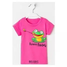 Футболка для девочки, цвет фуксия, рост 98 см