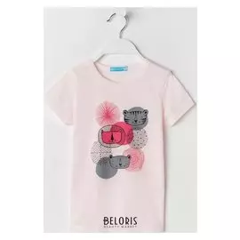 Футболка для девочки, цвет светло-розовый, рост 92 см