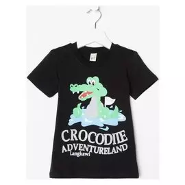 Футболка для мальчика. цвет чёрный, рост 92 см