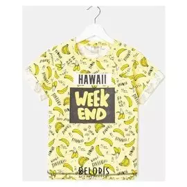 Футболка для мальчика, цвет жёлтый, рост 134 см