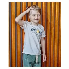 Футболка для мальчика Kaftan "Safari" р.30 (98-104 см), бежевый