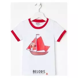 Футболка для мальчика «Коржик», цвет белый, рост 104 см