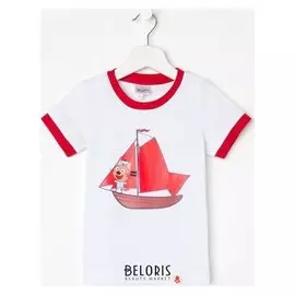 Футболка для мальчика «Коржик», цвет белый, рост 92 см