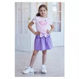 Футболка Kaftan "Ballerina" р.30 (98-104), розовый