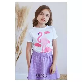 Футболка Kaftan "Ballerina" р.32 (110-116), белый