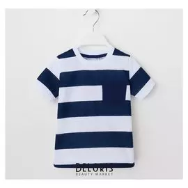 Футболка Kaftan "Fast Speed" р.30 (98-104), белый/синий