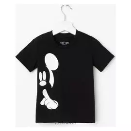 Футболка "Mickey" микки маус, р.30 (98-104), чёрный