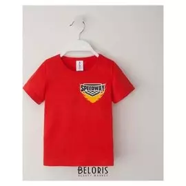 Футболка "Скорость", рост 98-104 (30), красный