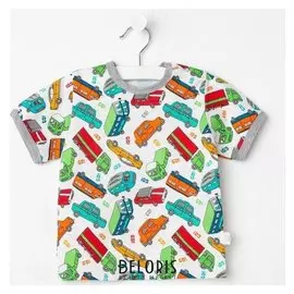 Футболка «Транспорт», цвет красный, рост 86 см