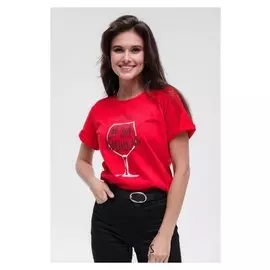 Футболка женская Mist "За вином" р-р 48-50