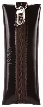 Футляр для ключей Befler "Classic", натуральная кожа, на молнии, 55x135 мм, коричневый, Kl.8.-1