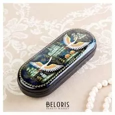 Футляр для очков, отдел на клапане, цвет синий