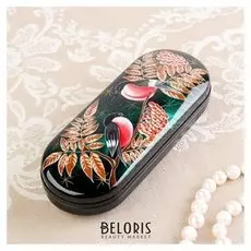 Футляр для очков, отдел на клапане, цвет зелёный