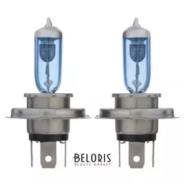 Галогенная лампа Cartage Cool Blue P43t, H4, 75/55 вт+30%, 24 В, набор 2 шт