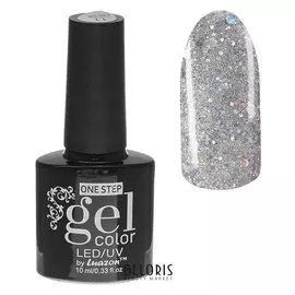 Гель-лак для ногтей однофазный с блестками One Step Led UV