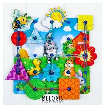 Геоборд с доп. элементами "Полянка"