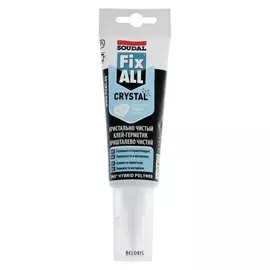Герметик Soudal Fix All Crystal 134138, универсальный, прозрачный, водостойкий, 125 мл