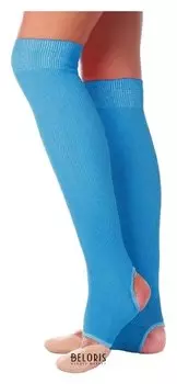 Гетры для танцев №5, без носка и пятки, L= 50 см, цвет бирюзовый