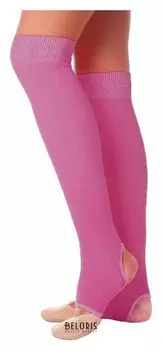 Гетры для танцев №5, без носка и пятки, L= 50 см, цвет фуксия