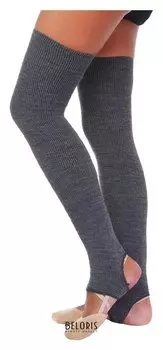 Гетры для танцев полушерстяные №1, L= 60 см, цвет серый