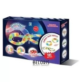 Гибкий трек «Большое путешествие», 181 деталь, мост, туннель, световые эффекты