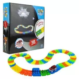 Гибкий трек Led, 122 детали, световые эффекты