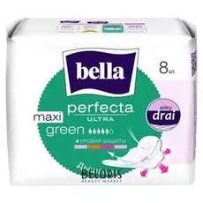 Гигиенические прокладки Bella Perfecta Ultra Maxi Green, 8шт