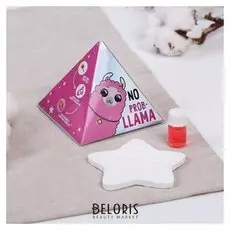 Гипсовое аромасаше "NO Prob-llama", роза