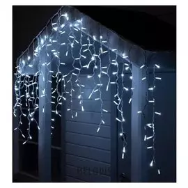 Гирлянда "Бахрома" 3 х 0.9 м, Ip65, умс, белая нить каучук, 232 Led, свечение белое, 220 В